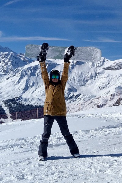 Vicky Chiu Snowboarding